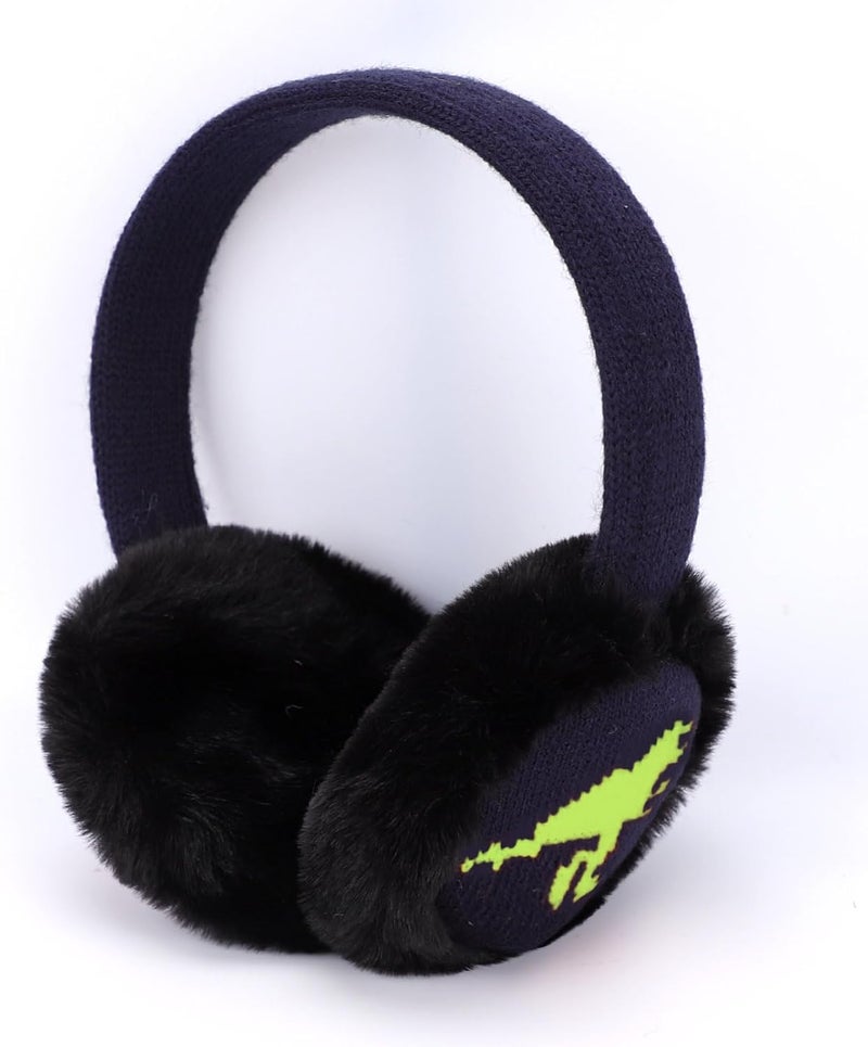 Ztl Kids Knit Earmuffs Soft Plush Ear Warmers Winter Outdoor Ear Muffs for Boys Girls - Image 3